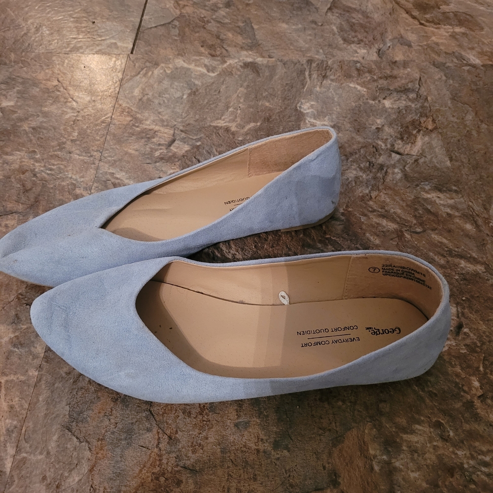 George Women's Blue Flats and Leopard Print Heels